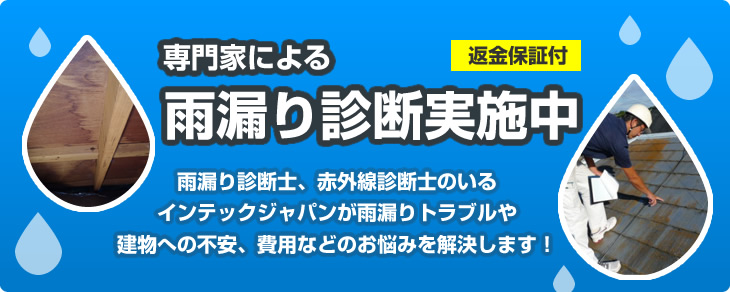 雨漏り診断実施中