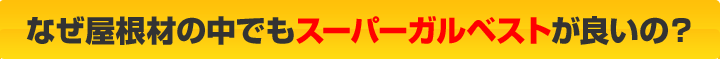 なぜ屋根材の中でもスーパーガルベストが良いの？