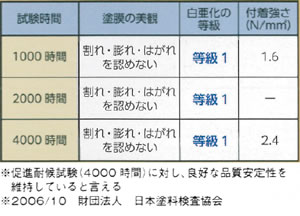 促進耐候性試験