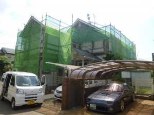 藤田邸足場