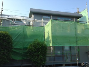 川村邸下塗り→中塗り