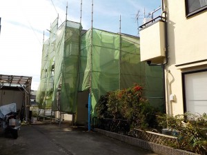 藤森邸足場